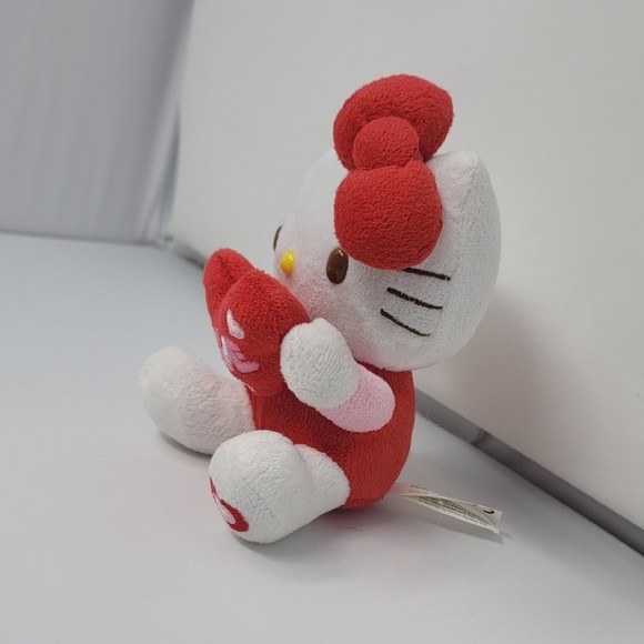 Hello Kitty Sanrio Valentine's Day Plush Heart Love 2011 Nakajima Rare Red Pink - Picture 8 of 9